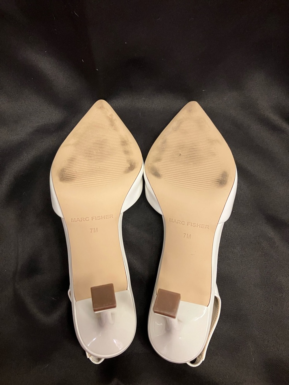 Marc Fisher Hadya Slingback Pump, White, 7M, White - Picture 15 of 15